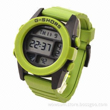 Digital sports watch, various colors are available, with eco-friendly material